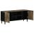 Dulap TV Gri deschis 105x33,5x46 cm Lemn masiv Mango GartenMobel Dekor