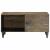 Masuta de cafea gri deschis 80x50x40 cm lemn masiv de mango GartenMobel Dekor