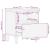 Noptiera gri deschis 40x33x46 cm lemn masiv de mango GartenMobel Dekor