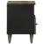 Noptiera gri deschis 40x33x46 cm lemn masiv de mango GartenMobel Dekor