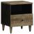Noptiera gri deschis 40x33x46 cm lemn masiv de mango GartenMobel Dekor