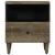 Noptiera gri deschis 40x33x46 cm lemn masiv de mango GartenMobel Dekor