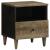 Noptiere 2 buc Gri deschis 40x33x46 cm Lemn masiv de mango GartenMobel Dekor