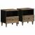 Noptiere 2 buc Gri deschis 40x33x46 cm Lemn masiv de mango GartenMobel Dekor