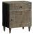 Noptiera gri deschis 50x33x60 cm lemn masiv de mango GartenMobel Dekor
