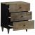 Noptiera gri deschis 50x33x60 cm lemn masiv de mango GartenMobel Dekor