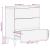 Noptiera gri deschis 50x33x60 cm lemn masiv de mango GartenMobel Dekor