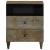 Noptiera gri deschis 50x33x60 cm lemn masiv de mango GartenMobel Dekor