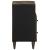 Noptiera gri deschis 50x33x60 cm lemn masiv de mango GartenMobel Dekor