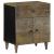 Noptiera gri deschis 50x33x60 cm lemn masiv de mango GartenMobel Dekor