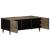 Masuta de cafea gri deschis 100x54x40 cm lemn masiv de mango GartenMobel Dekor