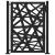 Poarta de gradina neagra 105x130 cm Design cu lumina din otel GartenMobel Dekor