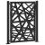 Poarta de gradina neagra 105x130 cm Design cu lumina din otel GartenMobel Dekor