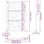 Poarta de gradina neagra 105x155 cm Design cu lumina din otel GartenMobel Dekor
