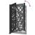 Poarta de gradina neagra 105x155 cm Design cu lumina din otel GartenMobel Dekor