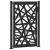 Poarta de gradina neagra 105x155 cm Design cu lumina din otel GartenMobel Dekor