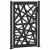 Poarta de gradina neagra 105x155 cm Design cu lumina din otel GartenMobel Dekor