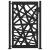 Poarta de gradina neagra 105x155 cm Design cu lumina din otel GartenMobel Dekor