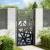Poarta de gradina neagra 105x180 cm Design cu lumina din otel GartenMobel Dekor