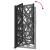 Poarta de gradina neagra 105x180 cm Design cu lumina din otel GartenMobel Dekor