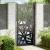 Poarta de gradina neagra 105x205 cm Design cu lumina din otel GartenMobel Dekor