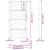 Poarta de gradina neagra 105x205 cm Design cu lumina din otel GartenMobel Dekor