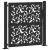 Poarta de gradina neagra 105x105 cm Design cu frunze de otel GartenMobel Dekor