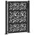 Poarta de gradina neagra 105x130 cm Design cu frunze de otel GartenMobel Dekor