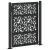 Poarta de gradina neagra 105x130 cm Design cu frunze de otel GartenMobel Dekor