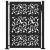 Poarta de gradina neagra 105x130 cm Design cu frunze de otel GartenMobel Dekor