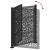 Poarta de gradina neagra 105x130 cm Design cu frunze de otel GartenMobel Dekor