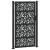Poarta de gradina neagra 105x180 cm Design cu frunze de otel GartenMobel Dekor
