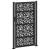 Poarta de gradina neagra 105x180 cm Design cu frunze de otel GartenMobel Dekor