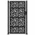 Poarta de gradina neagra 105x180 cm Design cu frunze de otel GartenMobel Dekor
