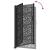 Poarta de gradina neagra 105x180 cm Design cu frunze de otel GartenMobel Dekor