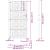 Poarta de gradina neagra 105x205 cm Design cu frunze de otel GartenMobel Dekor