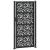 Poarta de gradina neagra 105x205 cm Design cu frunze de otel GartenMobel Dekor