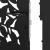 Poarta de gradina neagra 105x205 cm Design cu frunze de otel GartenMobel Dekor