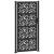 Poarta de gradina neagra 105x205 cm Design cu frunze de otel GartenMobel Dekor