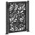 Poarta de gradina neagra 105x130 cm Design ondulat de otel GartenMobel Dekor