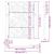 Poarta de gradina neagra 105x130 cm Design ondulat de otel GartenMobel Dekor