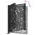Poarta de gradina neagra 105x130 cm Design ondulat de otel GartenMobel Dekor