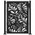 Poarta de gradina neagra 105x130 cm Design ondulat de otel GartenMobel Dekor