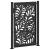 Poarta de gradina neagra 105x155 cm Design ondulat de otel GartenMobel Dekor