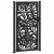 Poarta de gradina neagra 105x180 cm Design ondulat de otel GartenMobel Dekor