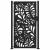 Poarta de gradina neagra 105x180 cm Design ondulat de otel GartenMobel Dekor