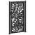 Poarta de gradina neagra 105x180 cm Design ondulat de otel GartenMobel Dekor
