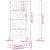 Poarta de gradina neagra 105x205 cm Design ondulat de otel GartenMobel Dekor