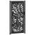 Poarta de gradina neagra 105x205 cm Design ondulat de otel GartenMobel Dekor