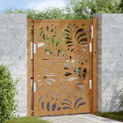 Poarta de gradina Design ondulat otel rezistent la intemperii GartenMobel Dekor